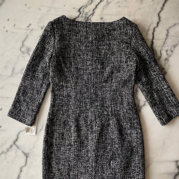 Franco Mirabelli Tweed Dress with 3/4 Sleeves - Picture 8 of 15